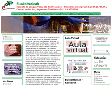Tablet Screenshot of euskaltzaleak.org.ar